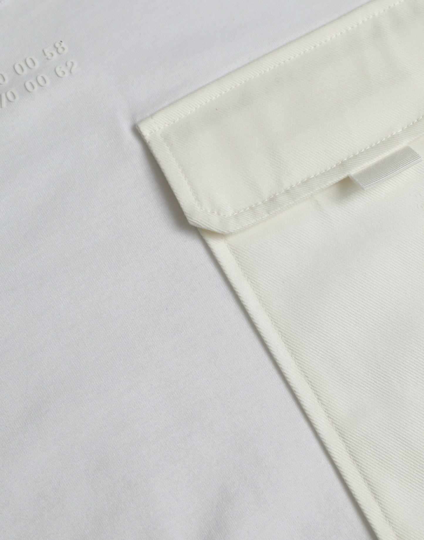 Dolce &amp; Gabbana White Cotton Pocket Short Sleeve T-Shirt