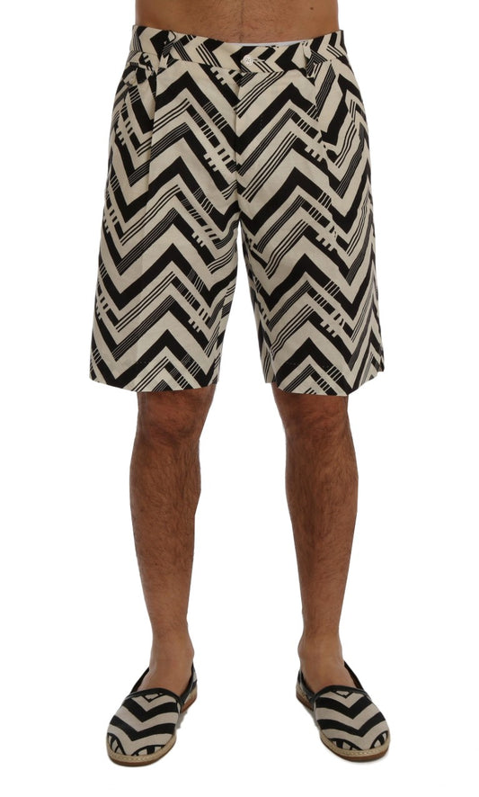 Dolce &amp; Gabbana Striped Casual Knee-High Shorts