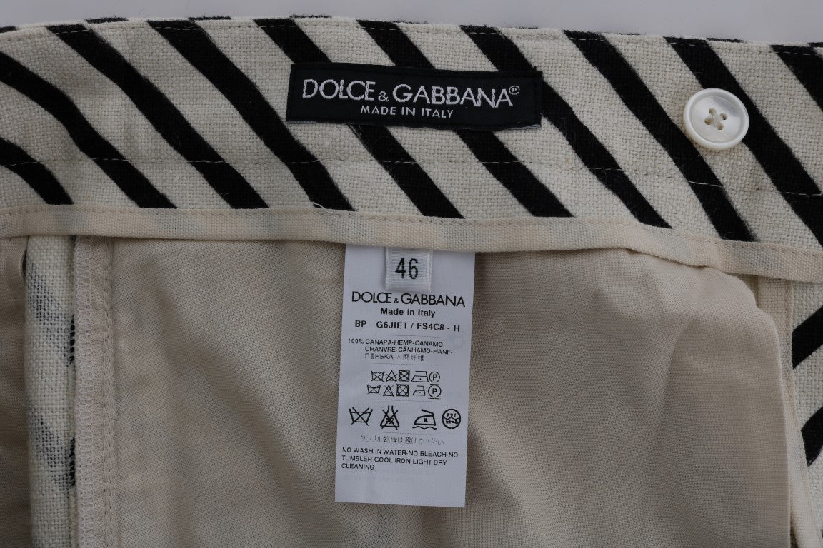 Dolce &amp; Gabbana Striped Hamp -shortsit