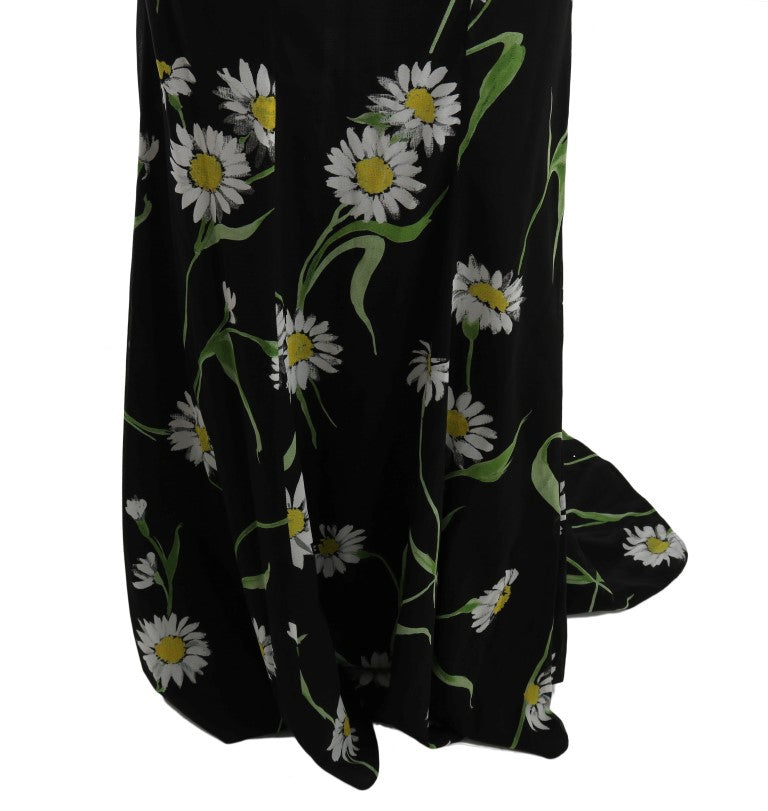 Dolce &amp; Gabbana sunflower print full length shift dress