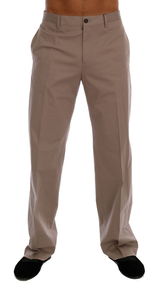 Dolce &amp; Gabbana Chic Beige Chinos Casual Pants