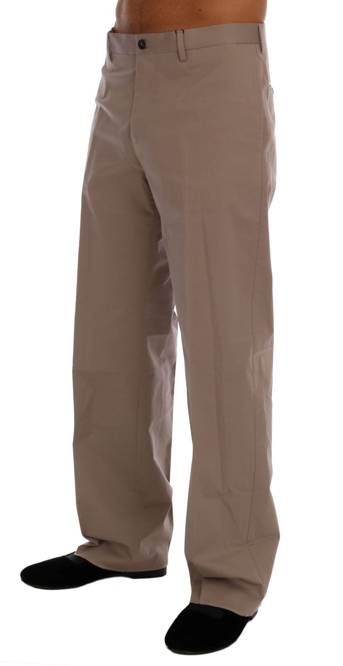 Dolce & Gabbana Schicke Beige Chinos Freizeithosen