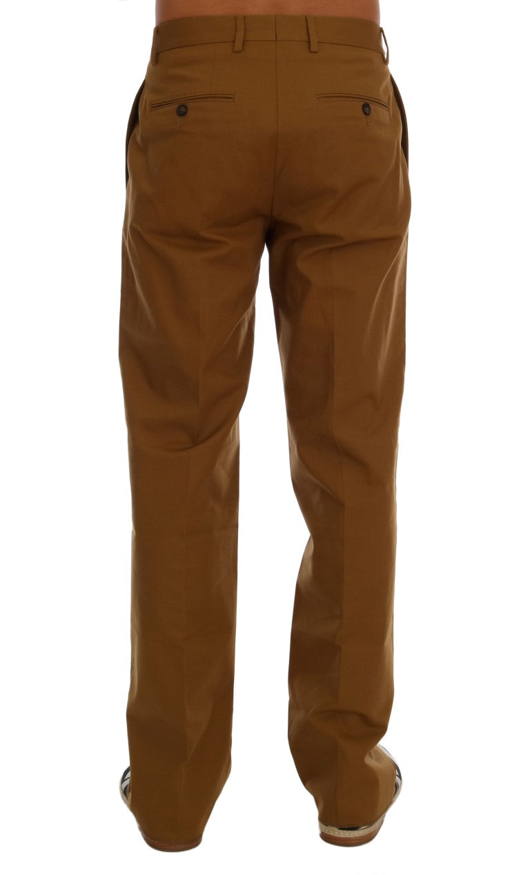 Dolce &amp; Gabbana Elegant Brown Formal Pants for Men