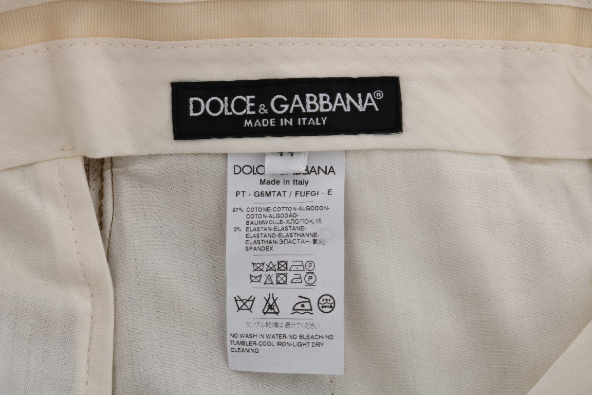 Dolce &amp; Gabbana Elegant Brown Formal Pants for Men