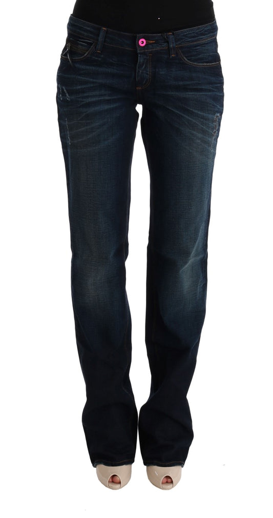 Costume National Elegant blue regular fit jeans made of cotton