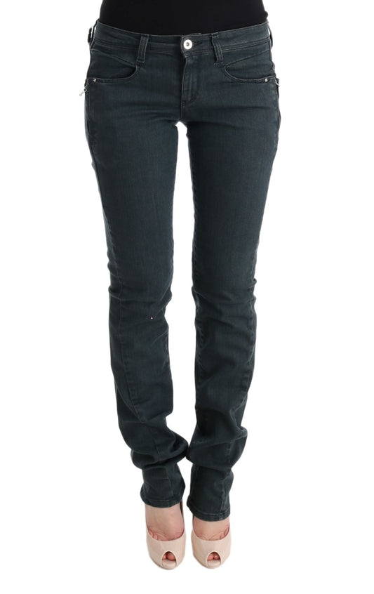 Costume National Schicke Superslim Jeans aus grauer Baumwolle