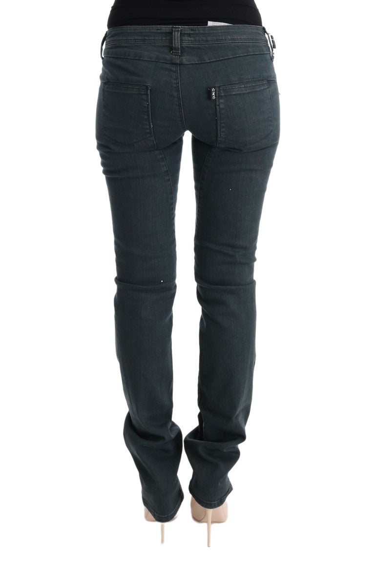 Costume National Chic super slim jeans made of grey cotton