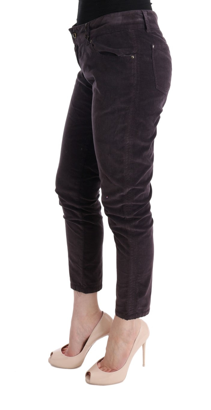 Ermanno Scervino Chic brown capri pants made of cotton