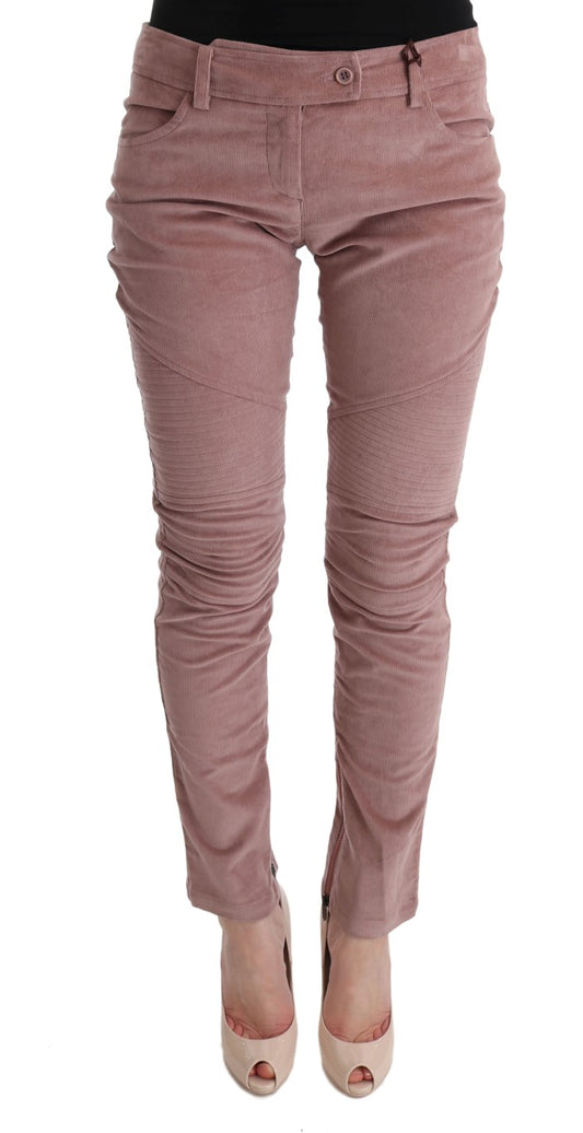 Ermanno Scervino Chic pink capri trousers in a short form