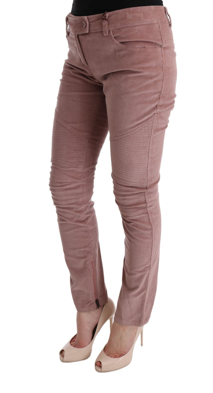 Ermanno Scervino Chic pink capri trousers in a short form