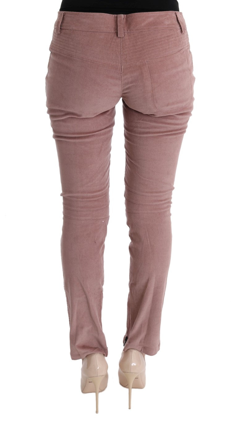 Ermanno Scervino Chic pink capri trousers in a short form