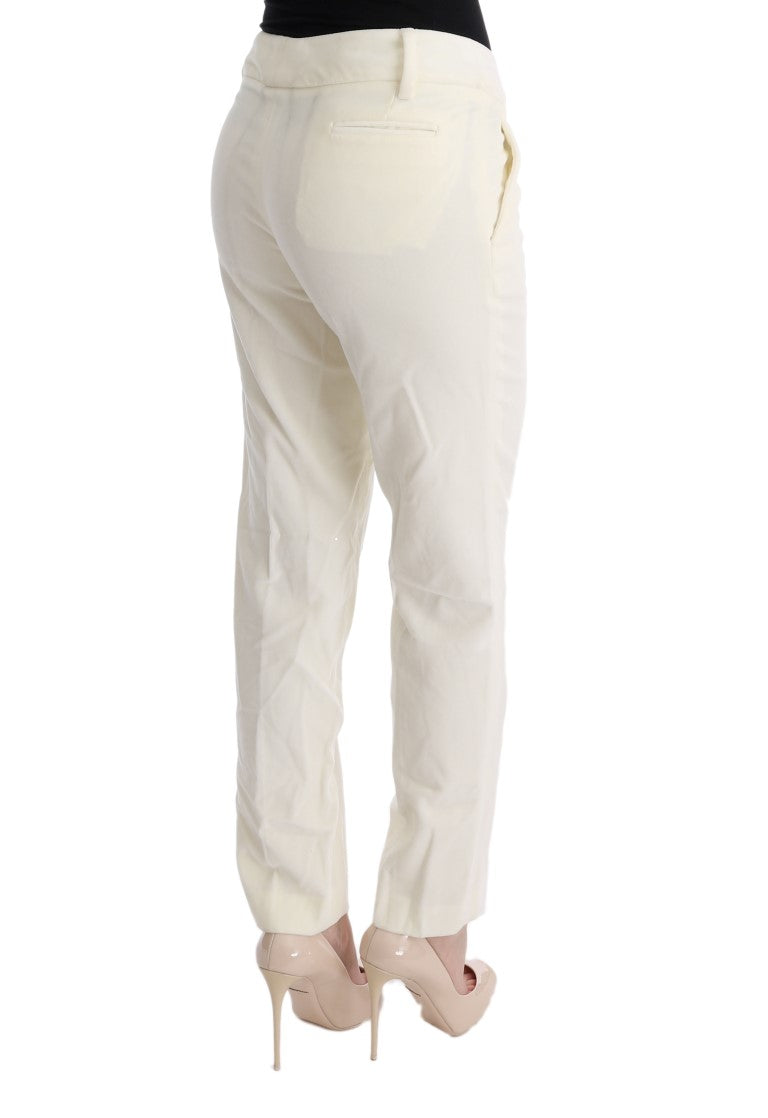 Ermanno Scervino Chic white regular fit trousers