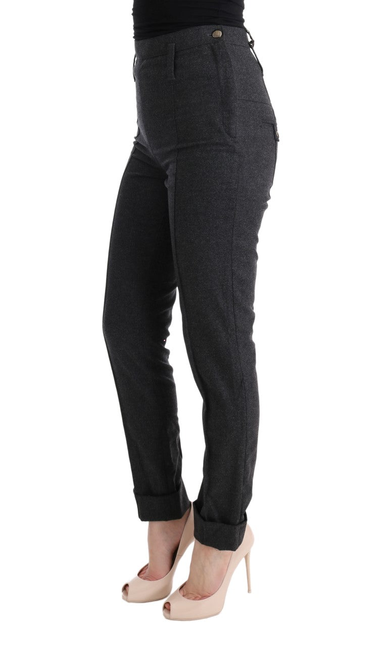 Ermanno Scervino Chic grey casual skinny pants