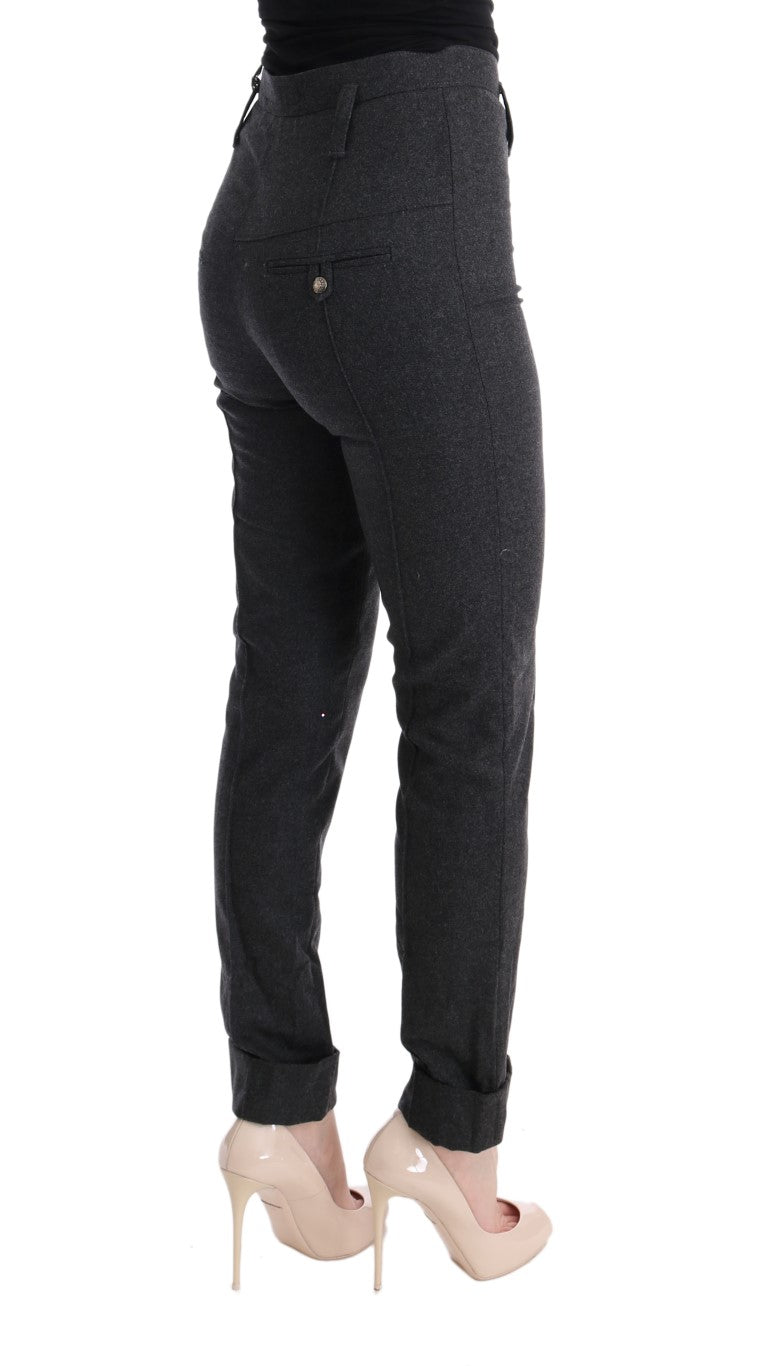 Ermanno Scervino Chic grey casual skinny pants