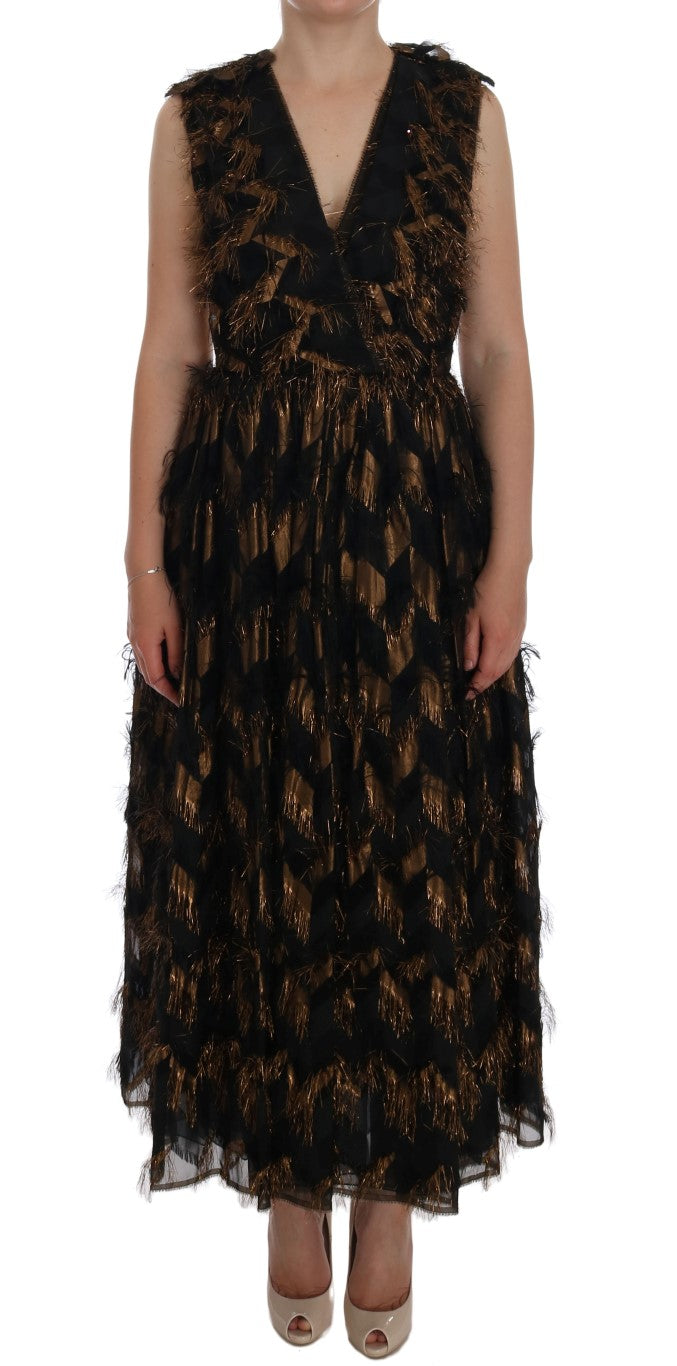 Dolce &amp; Gabbana Elegant A-line sleeveless full length dress