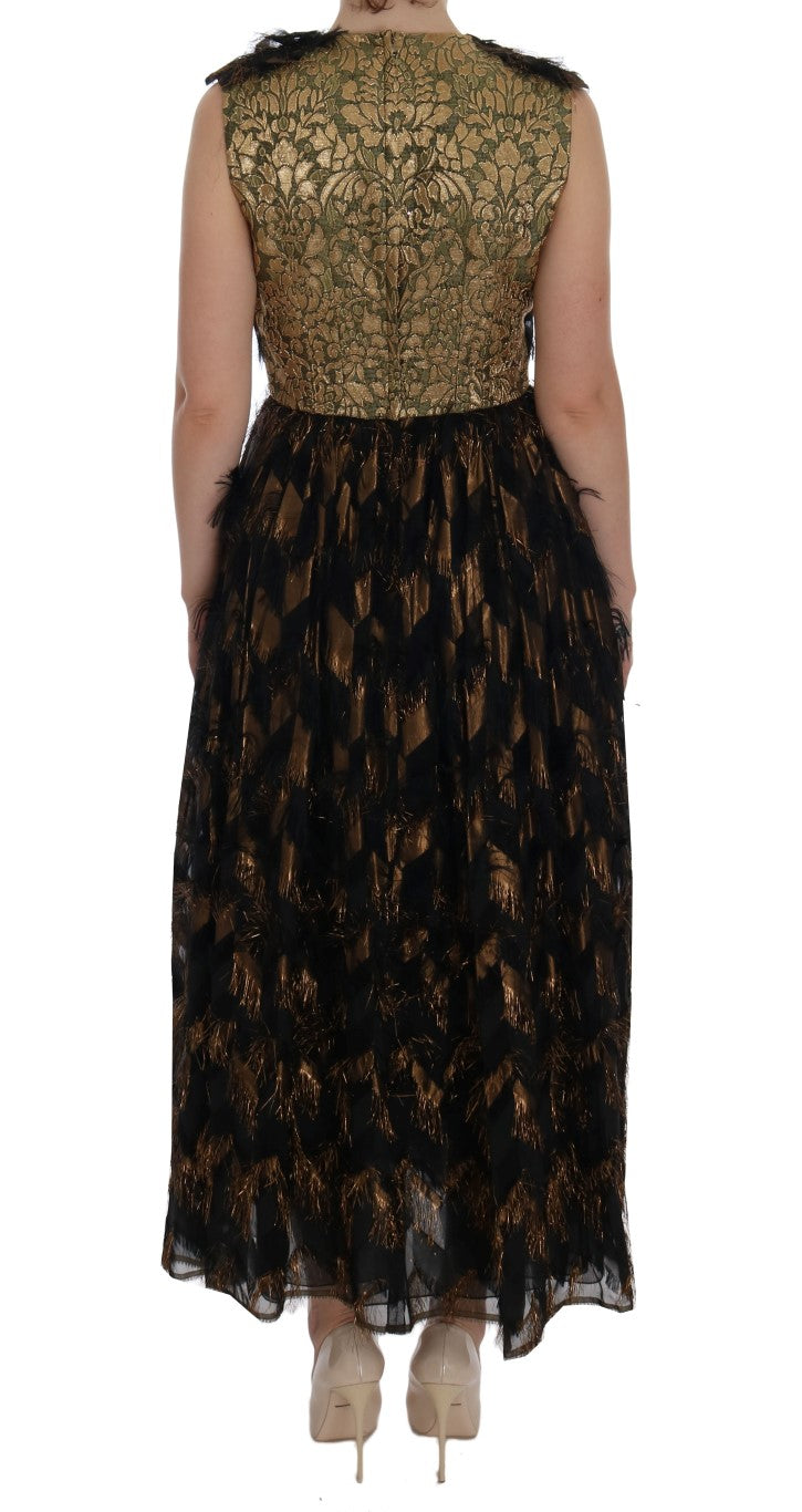 Dolce &amp; Gabbana Elegant A-line sleeveless full length dress