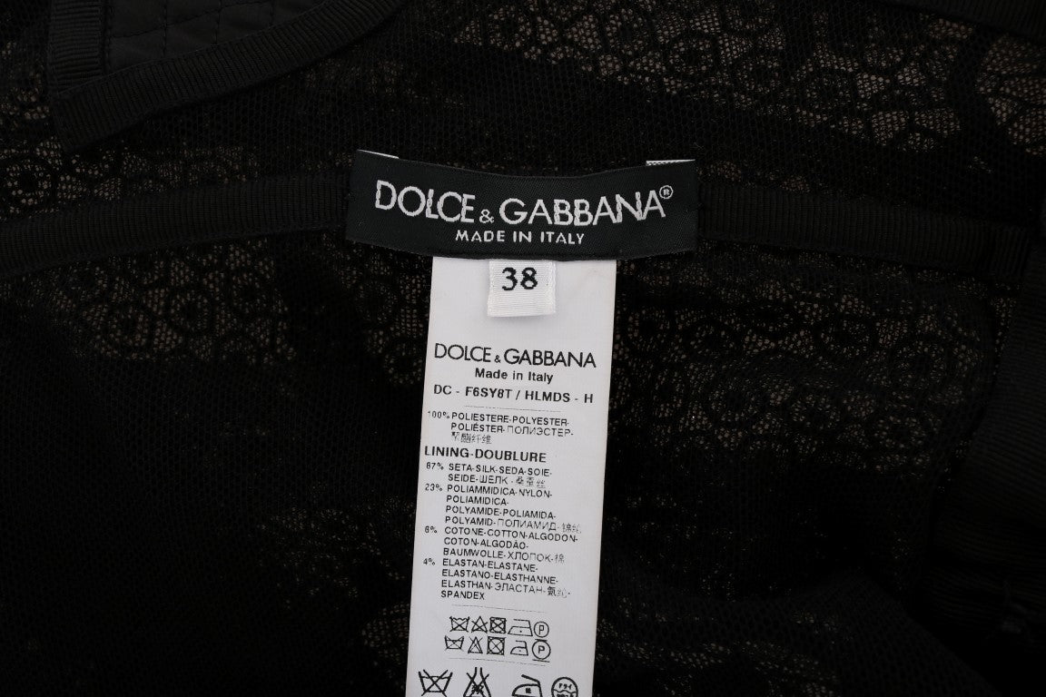 Dolce &amp; Gabbana Tyylikäs musta tuppimekko täyspitkänä