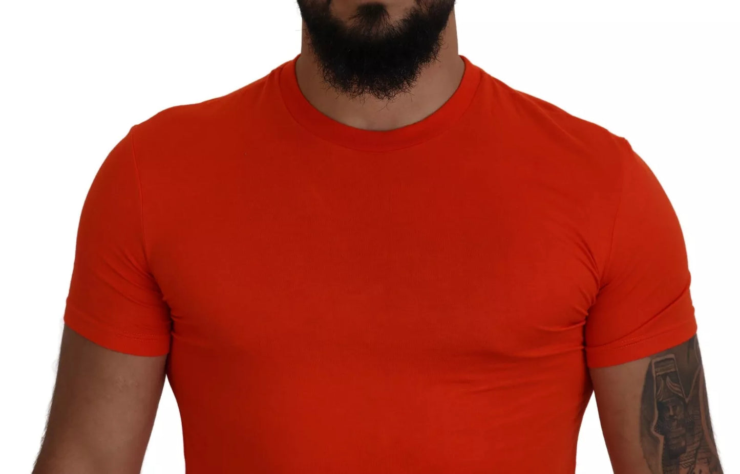 Dsquared² Orange Modal Short Sleeve Crew Neck T-Shirt