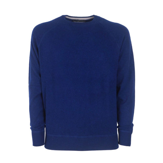 Emilio Romanelli laivastonsininen cashmere Crew Neck -neule - Slim Fit