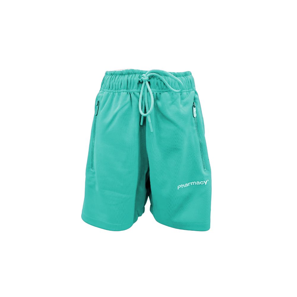 Pharmacy Industry Chic green Bermuda shorts with stripe detail