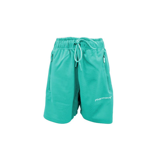 Pharmacy Industry Chic green Bermuda shorts with stripe detail