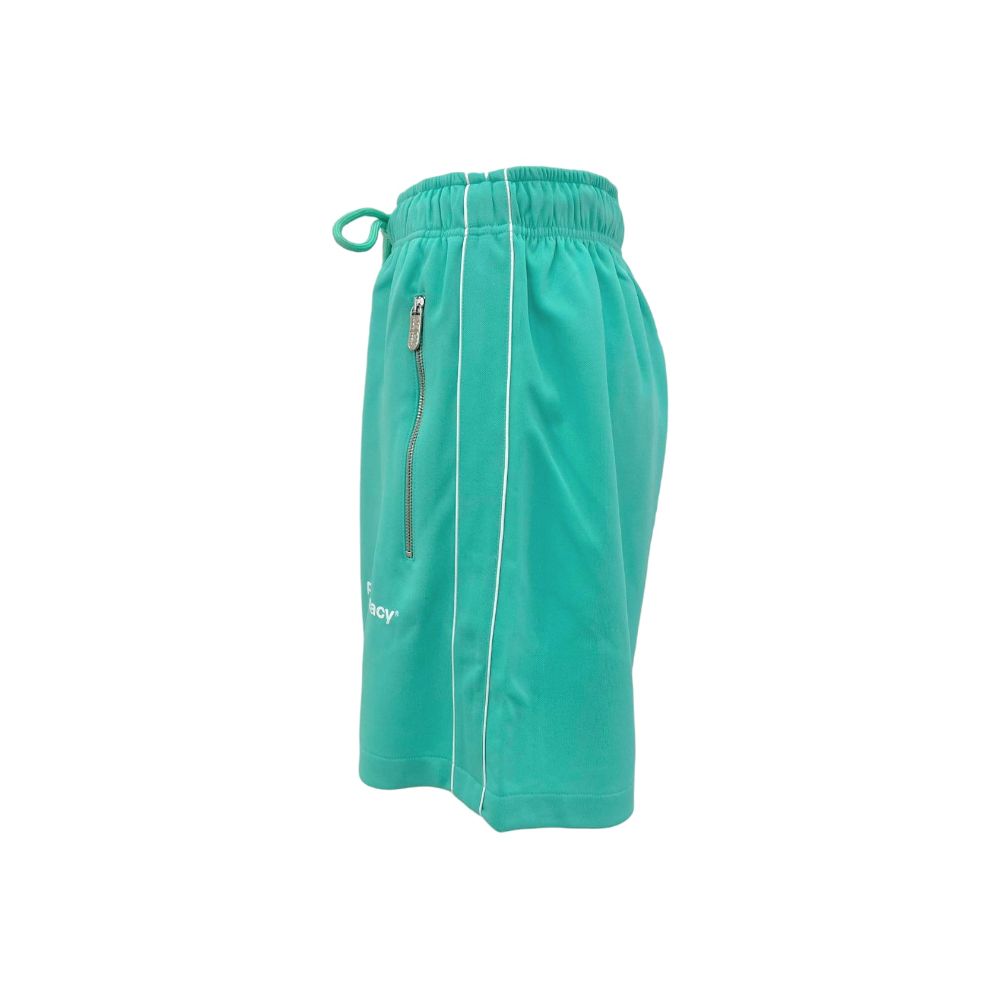 Pharmacy Industry Chic green Bermuda shorts with stripe detail