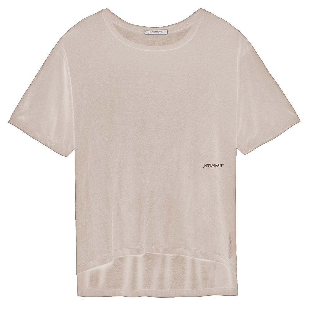 Hinnominate Beige Modal Frauen T-Shirt