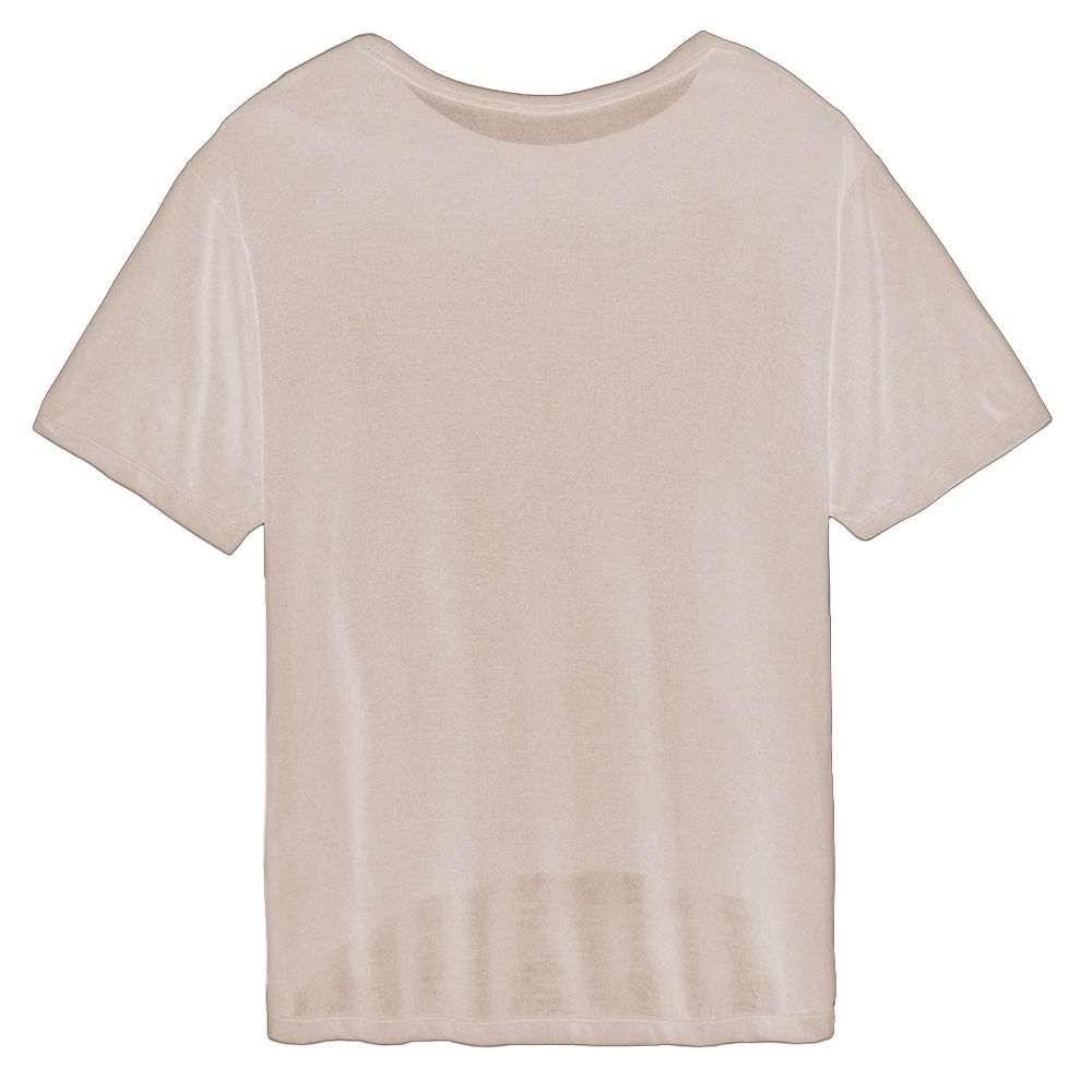 Hinnominate Beige Modal Frauen T-Shirt