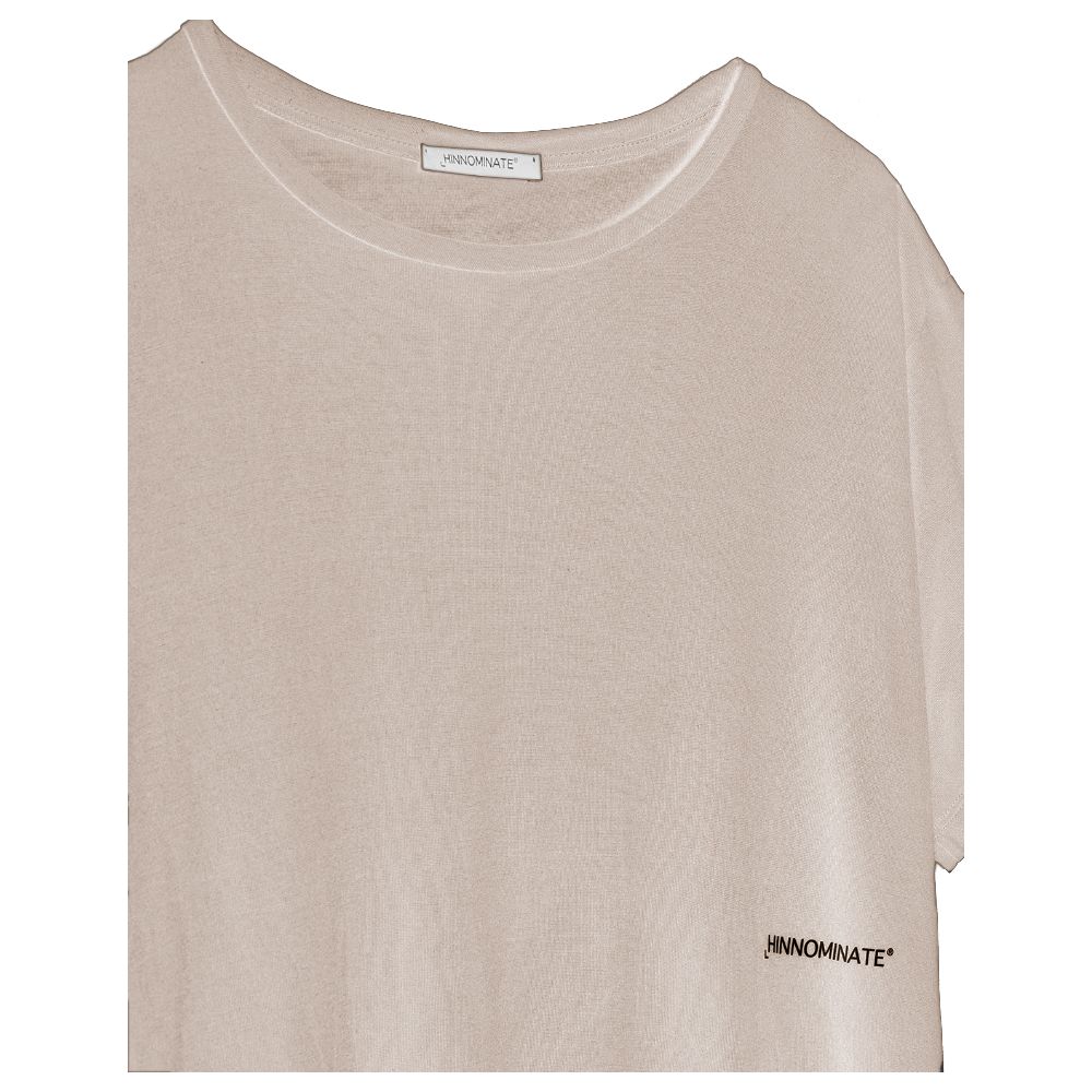 Hinnominate Beige Modal Frauen T-Shirt