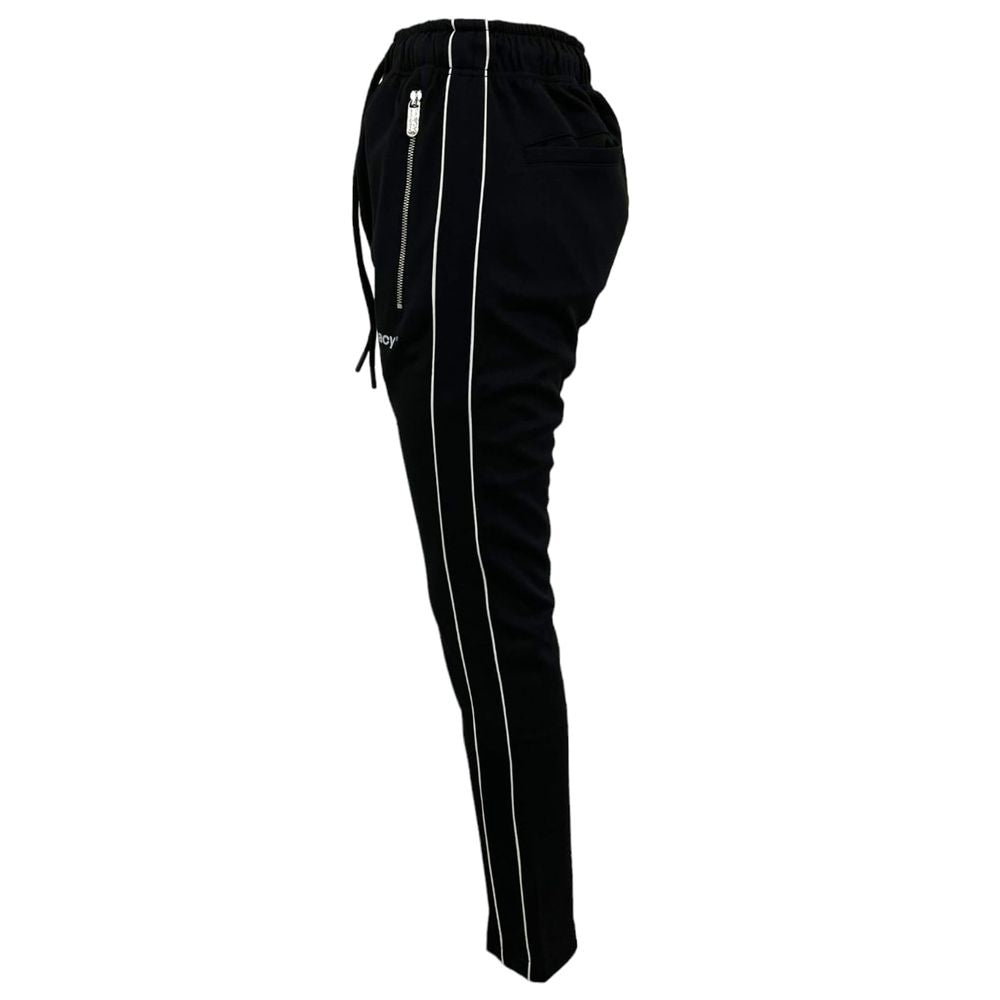 Pharmacy Industry Black Polyester Jeans &amp; Pants