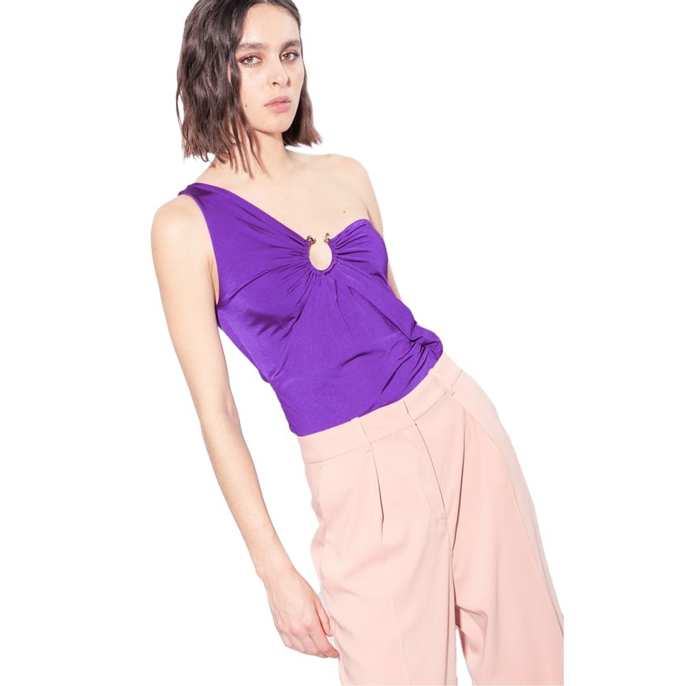 PINKO Lila Nylon Oberteile & T-Shirt