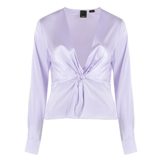 PINKO lilac silk blouse Elegance