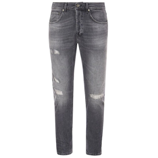 Dondup Chic grey Dian jeans with distressed details