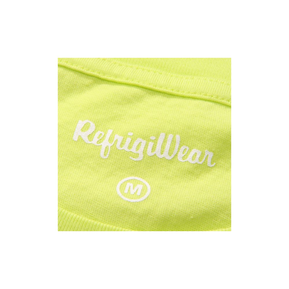 Refrigiwear Sonnenschein Gelb Logo Rundhalsausschnitt Tee