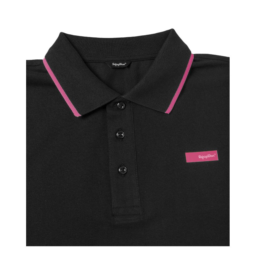 Refrigiwear Elegantes Baumwoll-Polo mit kontrastierenden Details