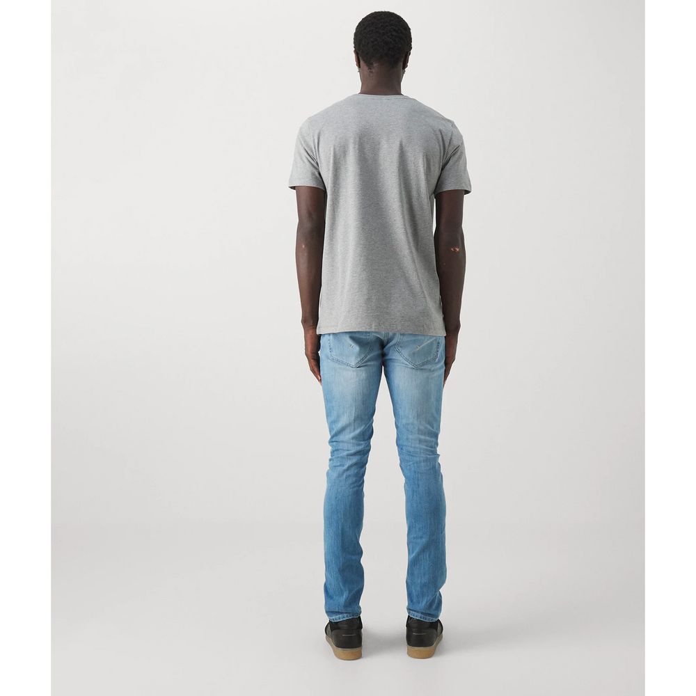 Dondup Smooth Light Blue Stretch Denim for Men