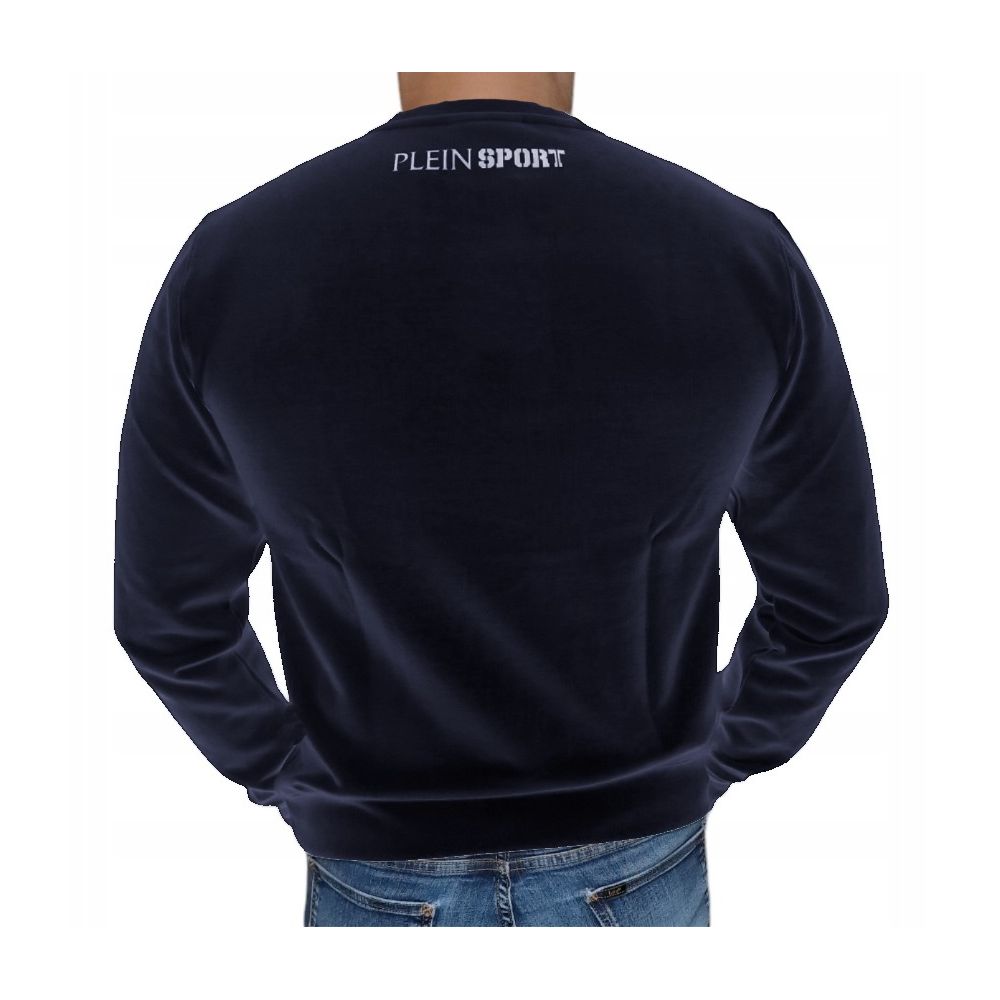 Plein Sport Blue Cotton Sweater for Men