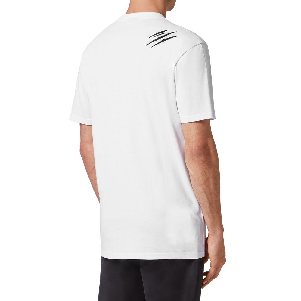 Plein Sport T-shirt for men in white cotton