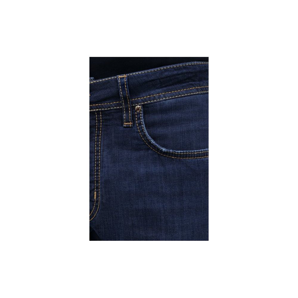 Jacob Cohen Sophisticated dark blue denim jeans with slim fit