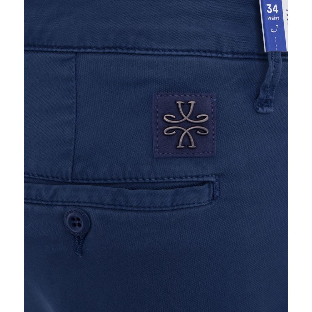 Jacob Cohen Slim Chino Pants in Blue Cotton - Slim Fit