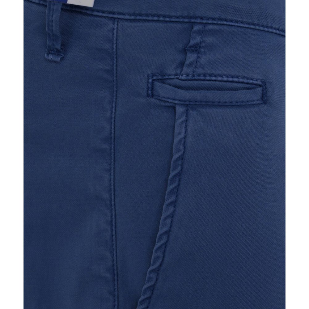 Jacob Cohen Slim Chino Pants in Blue Cotton - Slim Fit