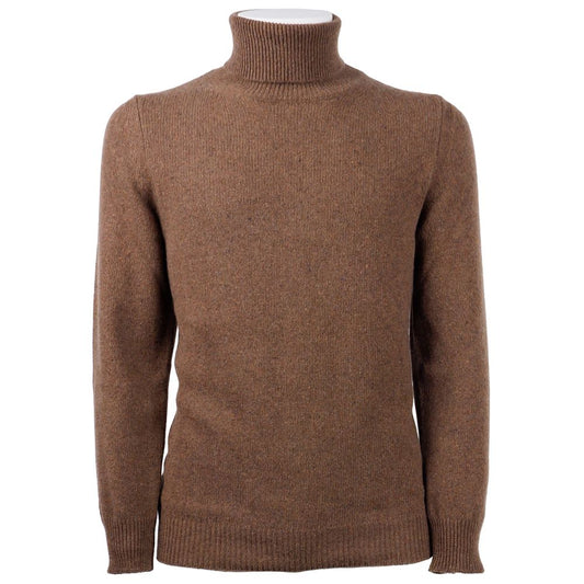 Emilio Romanelli Brown Cashmere Sweater for Men