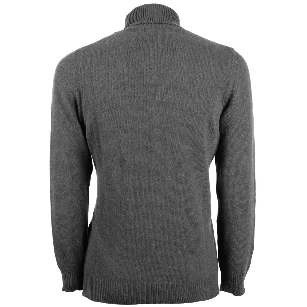 Emilio Romanelli Gray Cashmere Sweater for Men