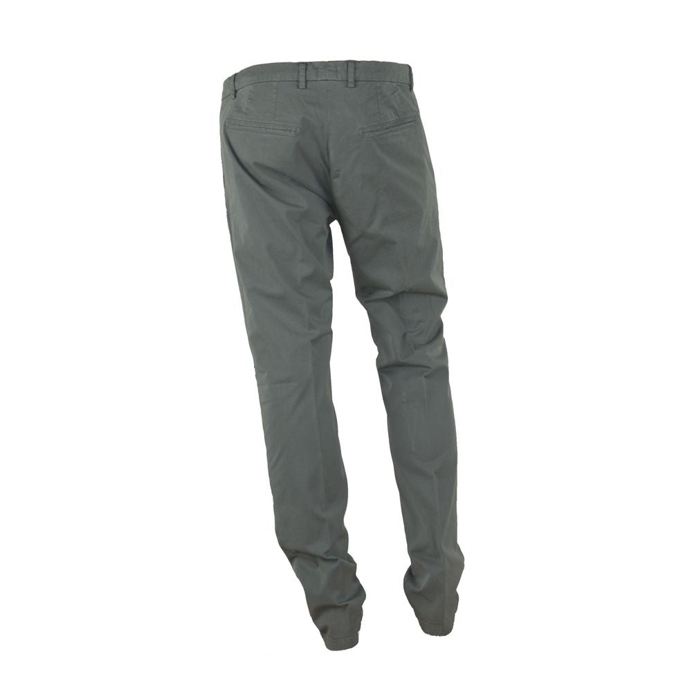 Made in Italy Chic grey summer pants for men