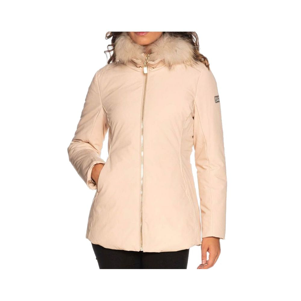 Yes Zee Beige Polyamide Women's Jacket