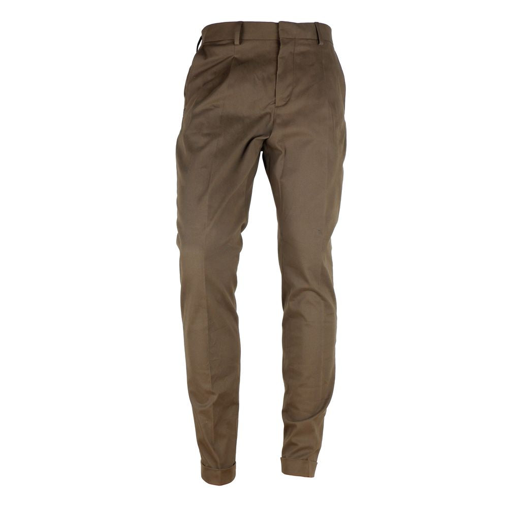 Made in Italy Brown Wool Pants for Men