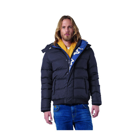 La Martina Blaue Nylon Herren Jacke