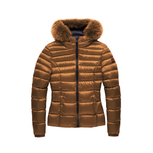 Refrigiwear Braune Polyamid Damenjacke