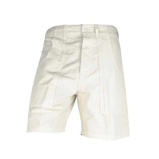 Don The Fuller Weiße Baumwolle Herren Bermuda Shorts