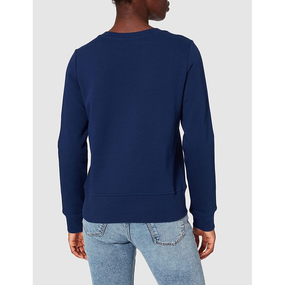 Love Moschino Blauer Baumwollpullover für Frauen